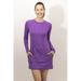 BloqUV Women's UPF 50+ Sun Protection Active Tunic Dress, Purple (X-Large)
