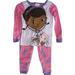 Disney Jr Little Girls Pink Doc McStuffins Heart Print 2 Pc Pajama Set 2T