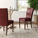 Three Posts™ Zyaire Dining Chair Faux Leather/Upholstered in Brown | 39.5 H x 19 W x 24.5 D in | Wayfair BKWT1560 38176593