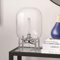 Edison Clear Glass Globe and Polished Nickel Table Lamp - Hudson & Canal TL0440
