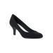 Wide Width Women's Passion Pumps by Easy Street® in Black Suede (Size 9 W)