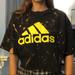 Adidas Tops | Adidas Acid Wash Crop Tee | Color: Black/Yellow | Size: M