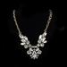 J. Crew Jewelry | J Crew Crystal Wing Statement Necklace - Jntcw81 | Color: Gold/White | Size: Os