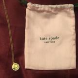 Kate Spade Jewelry | Kate Spade Gold Spot The Spade Necklace | Color: Gold | Size: Os