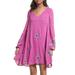 Free People Dresses | Free People Oxford Embroidered Combo Mini Dress | Color: Pink/Purple | Size: Xs