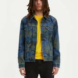 Levi's Jackets & Coats | Levis Premium Men’s Jean Jacket Camo Denim Trucker | Color: Blue/Green | Size: M