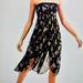 Free People Dresses | Free People Strapless Kitty Tube Top Tulip Dress | Color: Black/Yellow | Size: M