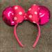 Disney Accessories | Disney Pink Sequin Minnie Ears | Color: Pink/White | Size: One Size