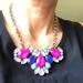 J. Crew Jewelry | J. Crew Necklace Pink, Blue And Lavender | Color: Blue/Pink | Size: 17" Can Extend To 19"