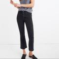 Madewell Jeans | Madewell Cali Demi-Boot Jeans | Color: Black/Red/Silver | Size: 30