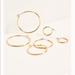 Free People Jewelry | Free People 14k Gold Plated Hoop Earring Set | Color: Gold | Size: Os