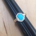 Free People Jewelry | Free People Ring Size 5 | Color: Blue/Gold | Size: 5