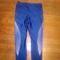 Nike Pants & Jumpsuits | Nike Navy Blue And Silver Running Leggings | Color: Blue/Silver | Size: S