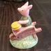 Disney Accents | Disney Piglet Collectible Ceramic | Color: Green/Pink | Size: Os