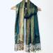 Anthropologie Accessories | Anthropologie Blue And Green Print Scarf | Color: Blue/Green | Size: Os