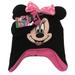 Disney Accessories | Disney - Minnie Mouse Hat And Mittens Set | Color: Black/Pink | Size: Age: 2-4