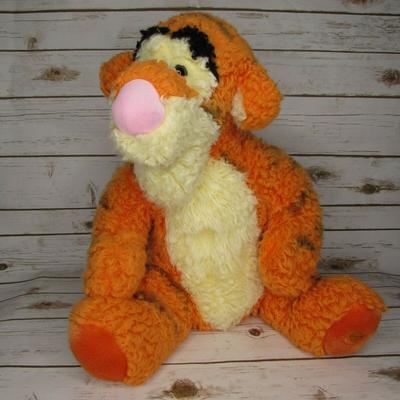 Disney Toys | Disney Cuddler Tigger 18" Fuzzy Shaggy Plush Pooh | Color: Orange/Yellow | Size: 18"