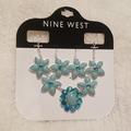 Nine West Jewelry | Brand New Nine West Necklace And Earring Set | Color: Blue/Green | Size: Os