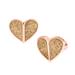 Kate Spade Jewelry | Kate Spade Gold Glitter Heritage Heart Earrings | Color: Gold | Size: Os