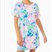 Lilly Pulitzer Dresses | Lilly Pulitzer Helina T-Shirt Dress Xxs | Color: Blue/Pink | Size: Xxs