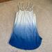 American Eagle Outfitters Tops | American Eagle Ombr Tie Dye Tank Top | Color: Blue/White | Size: Xs