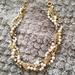 J. Crew Jewelry | J. Crew Pearl And Rhinestone Necklace | Color: Gold/White | Size: Os