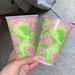 Lilly Pulitzer Kitchen | Lilly Pulitzer Set Of Two Cocktail Cups | Color: Green/Pink | Size: Os