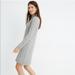 Madewell Dresses | Madewell Donegal Rolled Mockneck Sweater Dress | Color: Black/Gray | Size: Xs