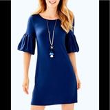 Lilly Pulitzer Dresses | Lilly Pulitzer Lindell Shift Dress Xs New Navy | Color: Blue | Size: Xs