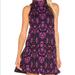 Free People Dresses | Free People Halter Sleeveless Print Dress Purple L | Color: Pink/Purple | Size: L