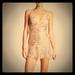 Free People Dresses | Free People Party Dress White /Tan Gold Sequins | Color: Cream/White | Size: 8