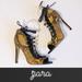 Zara Shoes | Last Drop Zara Snakeskin Lace Up Heels In Yellow & Black 6 | Color: Black/Yellow | Size: 6