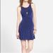 Free People Dresses | Free People Fit And Flare Dress In Dark Blue | Color: Blue | Size: Xs