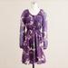 J. Crew Dresses | J Crew Printed Silk Dress Size 0 | Color: Purple | Size: 0