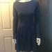 Athleta Dresses | Athleta Cozy Up Fit & Flare Long Sleeve Dress | Color: Blue | Size: Xs