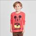 Disney Shirts & Tops | Disney Mickey Mouse Valentines Long Sleeve Shirt. | Color: Black/Red | Size: 12mb