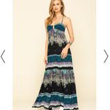 Free People Dresses | Free People New Maxi Give A Little Dress | Color: Black/Blue/Green/Purple | Size: S