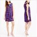 J. Crew Dresses | Jcrew Midnight Floral Jaquard Shift Dress | Color: Blue/Purple | Size: 2tall