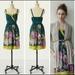 Anthropologie Dresses | Green Floral Silkanthropologie Maeve Dress Sz2 | Color: Blue/Green | Size: 2