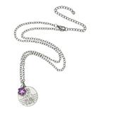 Disney Jewelry | Disney Lilo And Stitch Ohana Flower Necklace | Color: Silver | Size: 16" Long