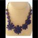 J. Crew Jewelry | Jcrew Blue Statement Necklace/Matching Bracelet | Color: Blue | Size: Os