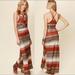 Free People Dresses | Free People “All Day Long” Maxi Dress | Color: Orange/Tan | Size: S