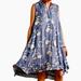 Anthropologie Dresses | Isabella Sinclair Embroidered Dress Anthropologie | Color: Blue/White | Size: S