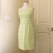 Lilly Pulitzer Dresses | Lilly Pulitzer Lime Green Cotton Dress | Color: Green/White | Size: 4