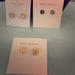 Tory Burch Jewelry | 3 Pairs Of Kate Spade And Tory Burch Earrings | Color: Gold/Red/Yellow | Size: Os