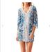 Lilly Pulitzer Dresses | Lilly Pulitzer Brooke Tunic Dress In Ariel Blue | Color: Blue/White | Size: M