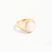 J. Crew Jewelry | J.Crew Demi Fine Moonstone Singet Ring 8 (Ak290) | Color: Gold/White | Size: 8