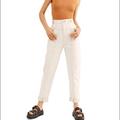 Free People Jeans | Free People Ecru High Waisted Jeans 28 | Color: Cream | Size: 28