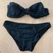 Kate Spade Swim | Kate Spade Black Bow Two Piece Swim Suit | Color: Black | Size: Xs