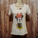 Disney Tops | Disney Minnie Mouse V-Neck Tee | Color: Red/White | Size: L